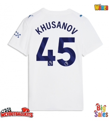Manchester City Abdukodir Khusanov #45 Replica Third Stadium Shirt for Women 2026-27 Short Sleeve